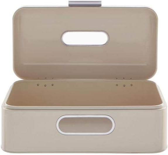 Echtwerk Brotkasten, Retro-Brotbox aus Metall mit Sichtfenster, Platzsparende Aufbewahrungsbox, Brot