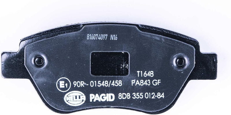 HELLA PAGID 8DB 355 012-841 Bremsbelagsatz - T1648 - Dicke/Stärke: 17.8mm - Bremssystem: Bosch - mit