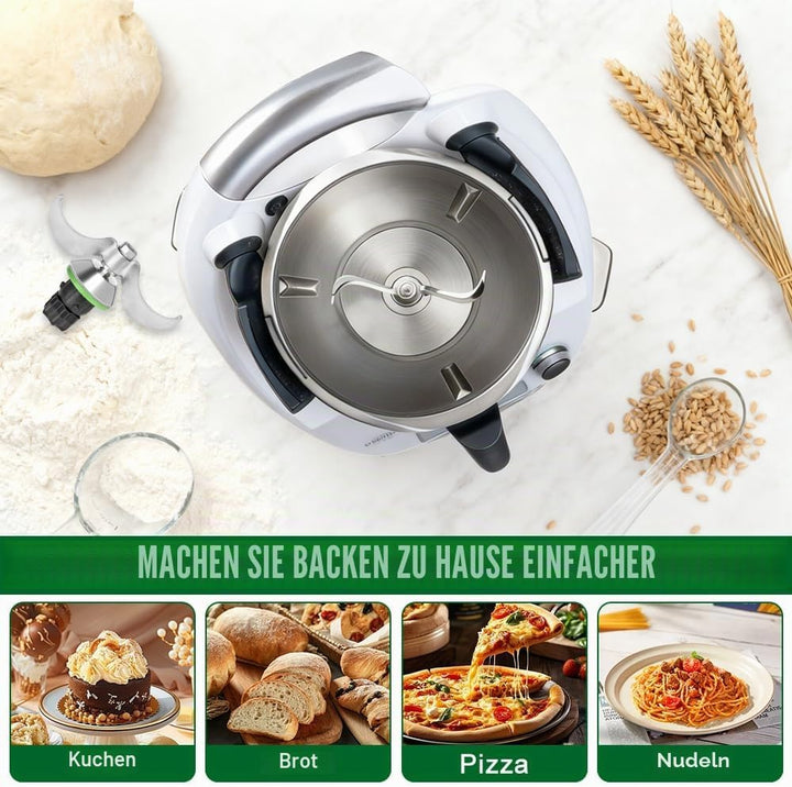 Teigmesser für Thermomix TM6 TM5, Ersatzteile Teigmischmesser für Thermomix, Edelstahl Teigmischmess