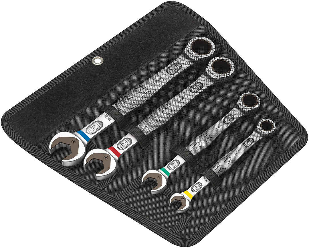 Wera 05073290001 6000 Joker 4 Set 1, Maul-Ringratschenschlüssel-Satz, metrisch, 4-teilig 4-teilig me