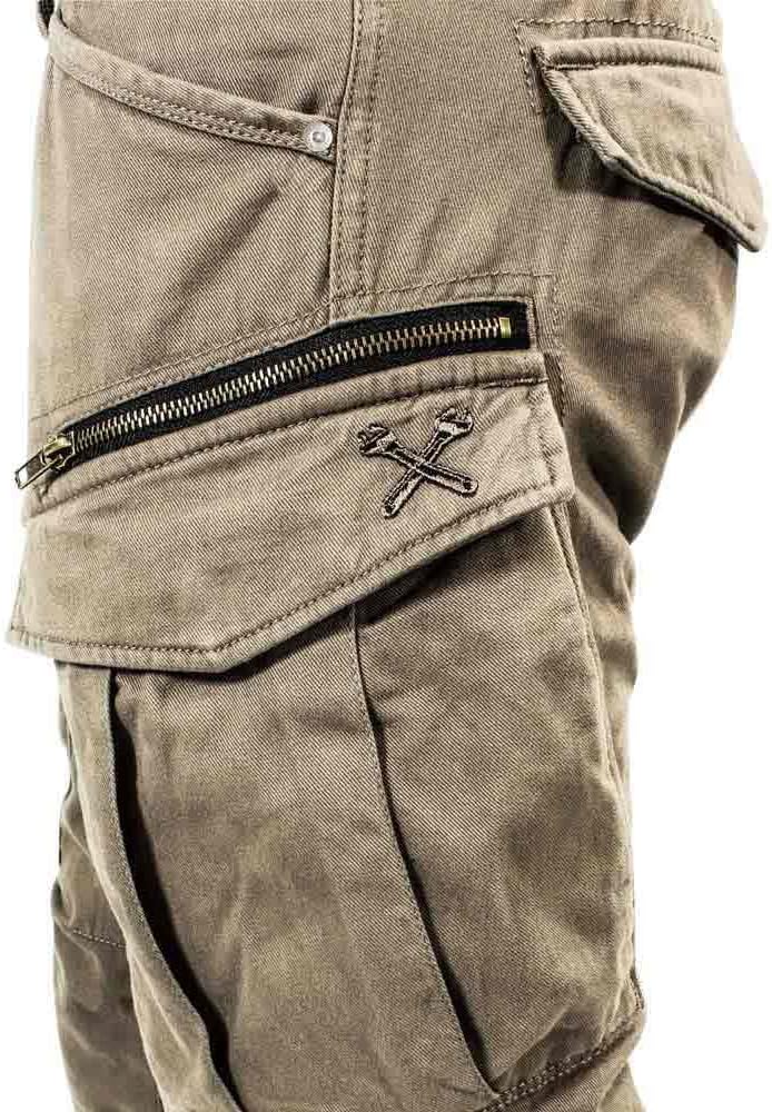 John Doe Herren Motorradhose Cargo Stroker-XTM 27W / 30L Camel, 27W / 30L Camel
