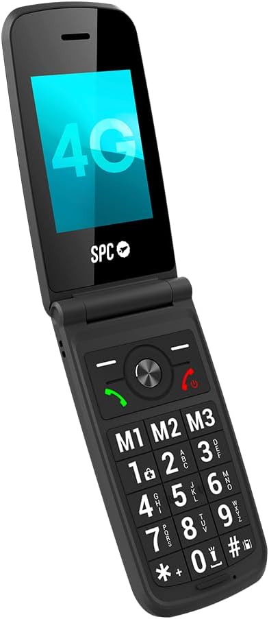 SPC Titan 2 – Klapphandy für Senioren, 4G, grosse Tasten, lauter Klingelton (105 dB), 2,4”-Display |