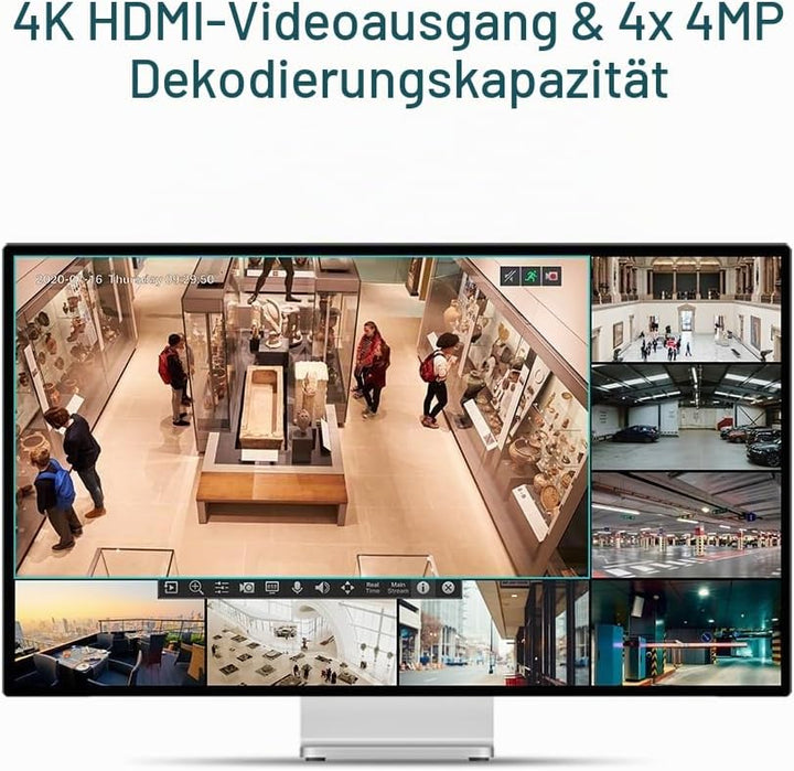 TP-Link VIGI NVR1008H-8MP Netzwerk-Videorekorder (NVR) Schwarz