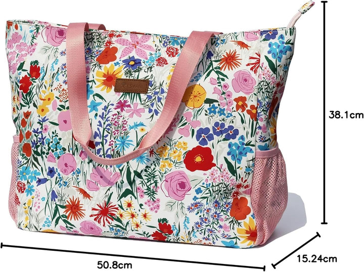 Grosse Strandtasche, wasserabweisend, leicht, 50,8 cm, für Damen, für Fitnessstudio, Strand, Reisen,