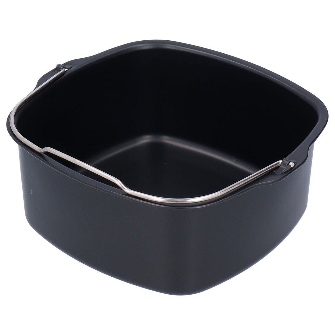 Airfryer Auflaufform Quadratisch, 17 cm Backform für Heissluftfritteuse Backform Heissluftfritteuse