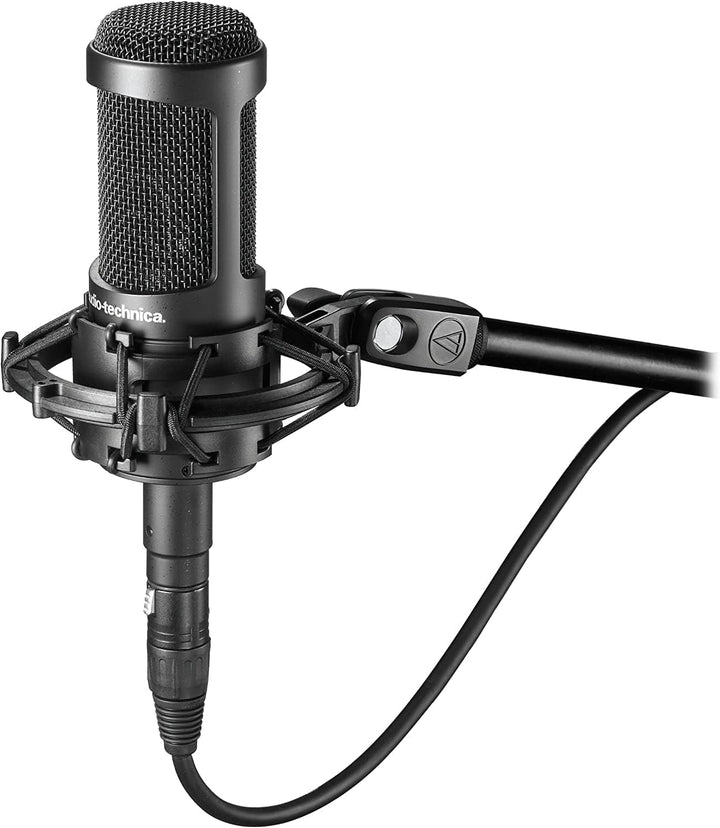 Audio-Technica 2050 Kondensatormikrofon mit Umschaltbaren Richtcharakteristika Schwarz Studio, Studi
