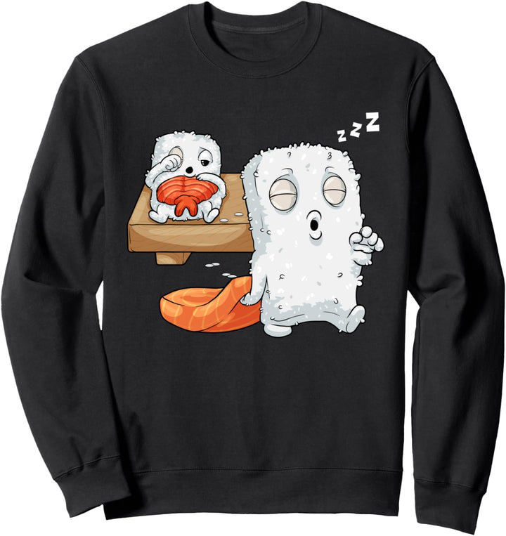 Japanische Nigiri Sushi Schlafwandler Reis Schlafende Sushi Sweatshirt