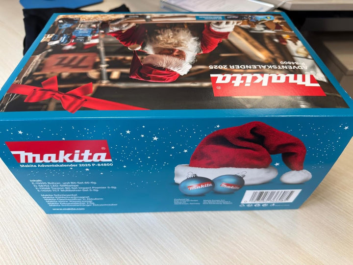 Makita Adventskalender 2025 Gefüllt mit 78-tlg. Satz hochwertigem Markenwerkzeug