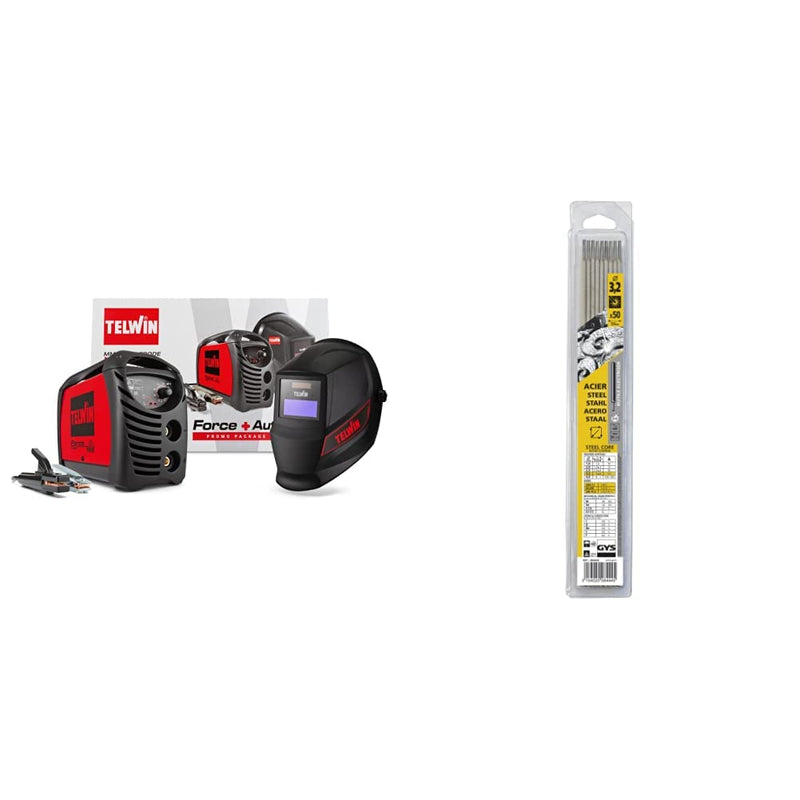 Telwin 815863 Force 165 Inverterschweissgerät für das Elektrodenschweissen Komplett mit Automatische