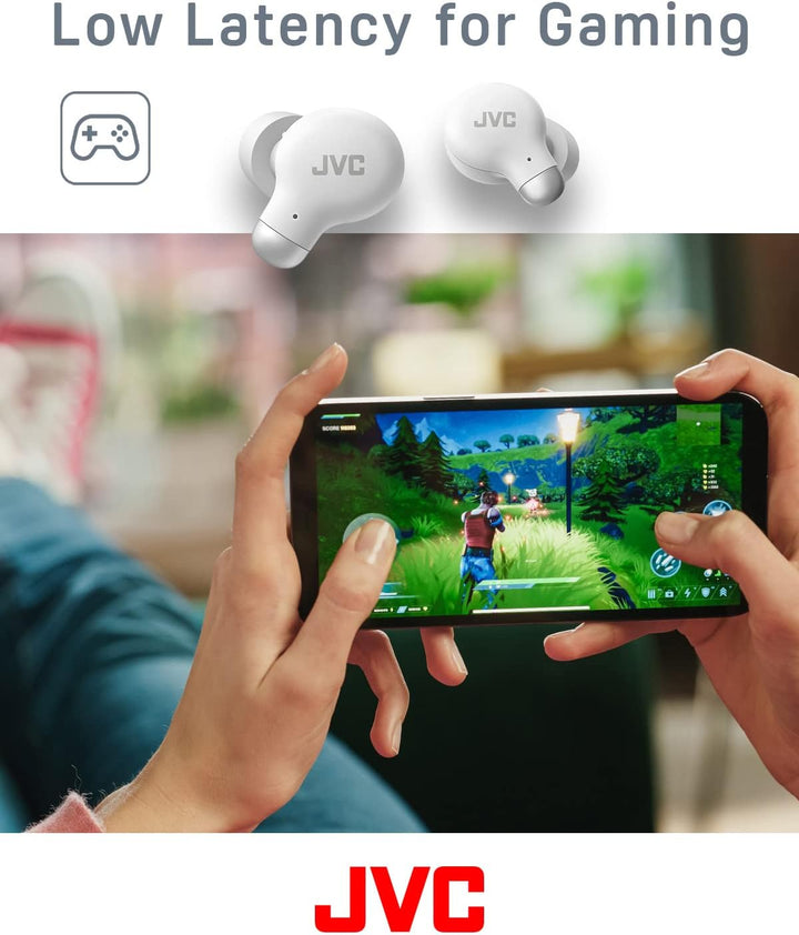 JVC HA-Z250T-W True Wireless Kopfhörer mit aktiver Geräuschunterdrückung, weiche &amp; komfortable Memor