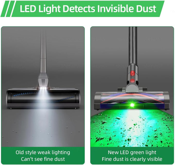 LED-Bodendüsen-Ersatzteil Zubehör Kompatibel Mit Dyson V7,V8,V10,V11,V15,Staubsauger Bürste für Verh
