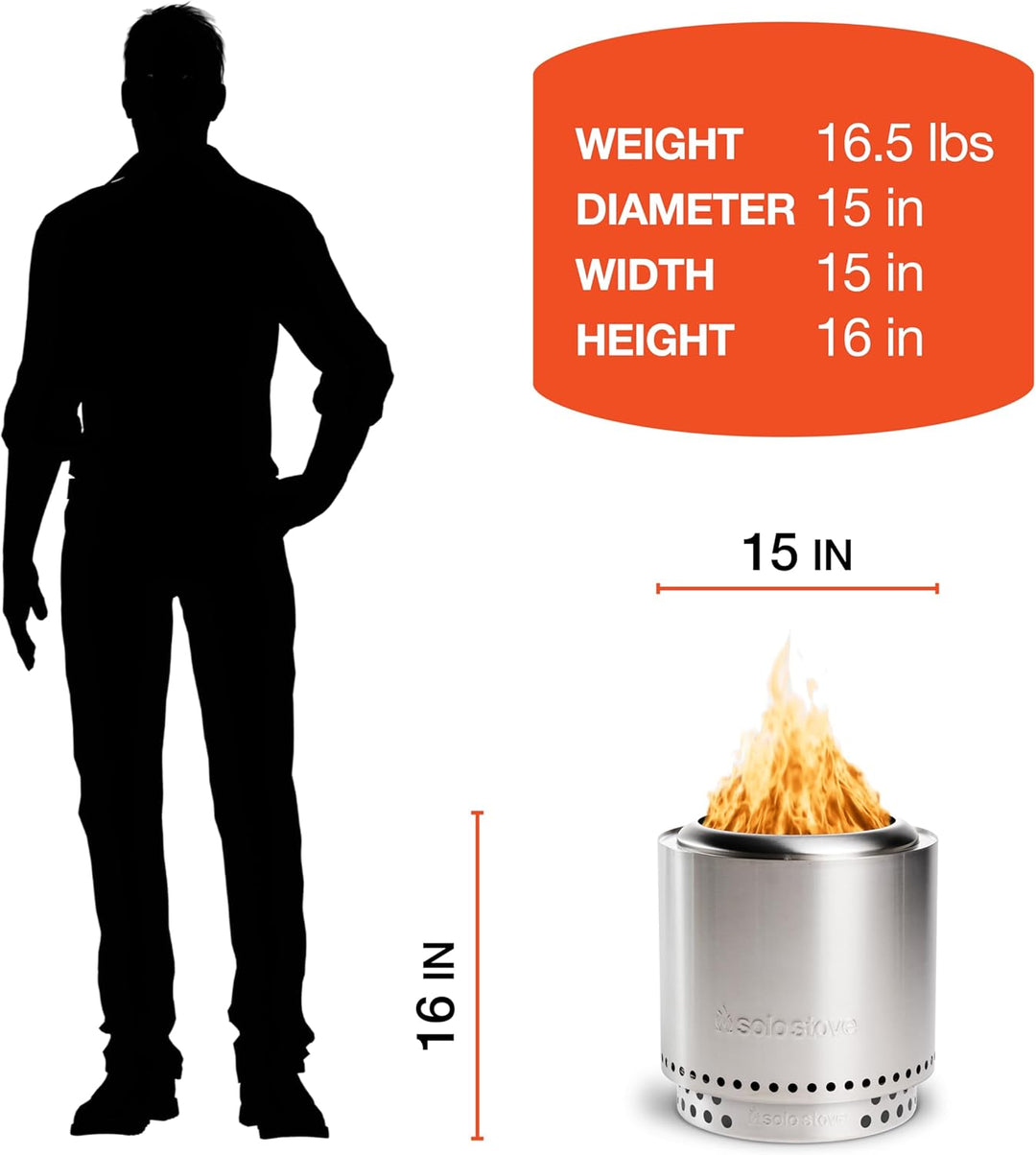 Solo Stove Feuerschale Ranger Essential Set 2.0 | Inkl. Feuerstelle, Standfuss, Deckel, Mobile Feuer