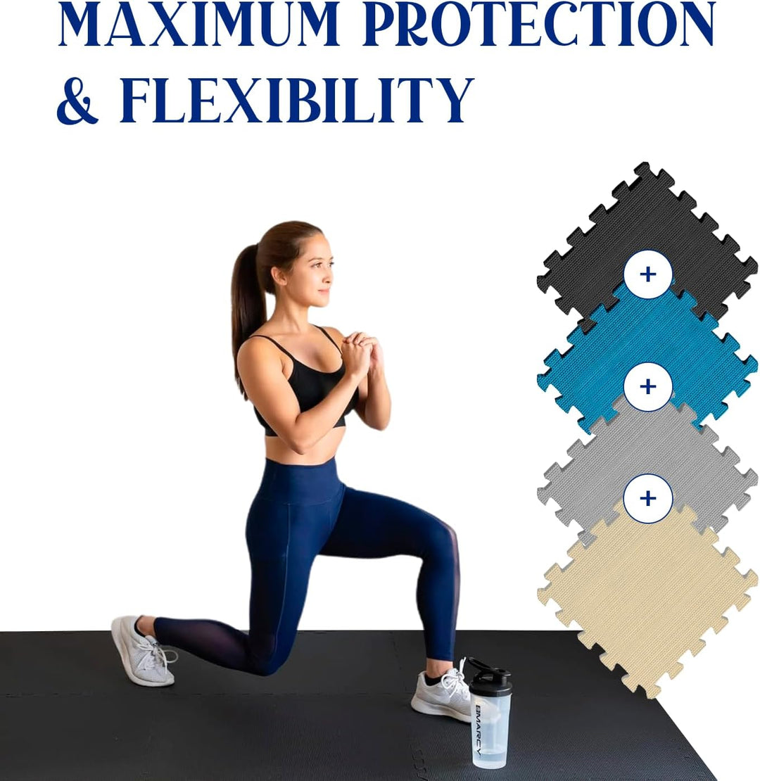 Ediesi, Bodenschutzmatte Fitness, Puzzlematte Boden, Pool Schutzmatte, Home Gym, Tatami, Gummimatte,