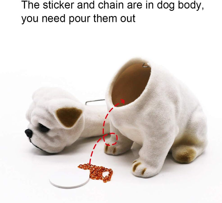 MonLiya Nette Nicken Schütteln Kopf Hund Verzierungen Wackelhund Auto-Innendekoration Ornament Statu