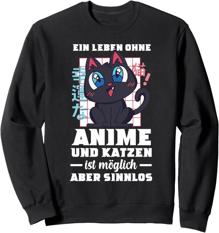 Anime Fan Katzen Kawaii Manga Ramen Cosplay Sweatshirt