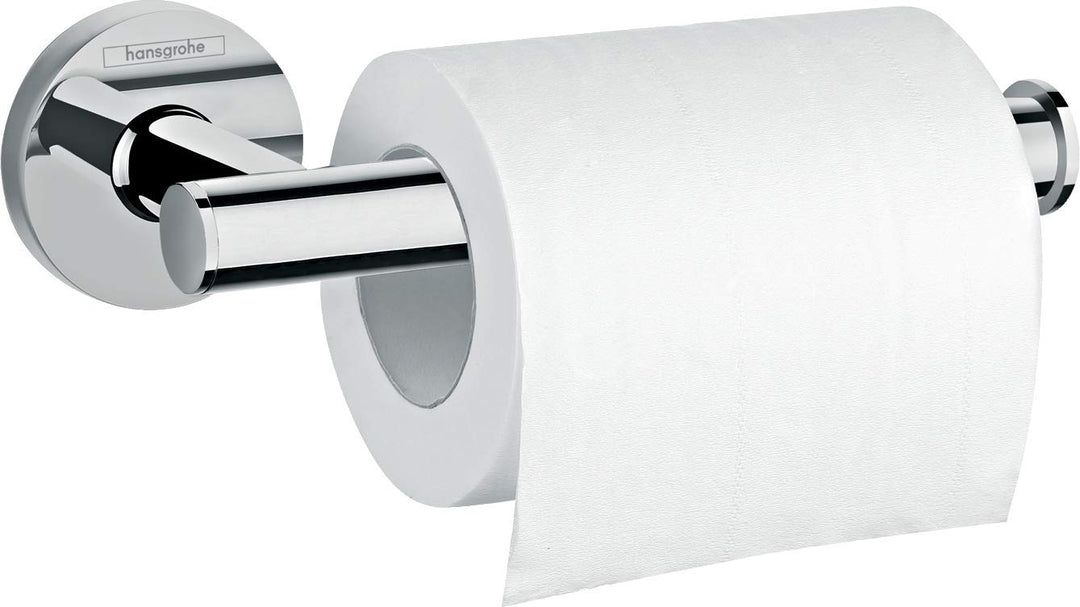 hansgrohe Logis Universal Toilettenpapierhalter (Badzubehör, ohne Abdeckun) Chrom, Papierrollenhalte