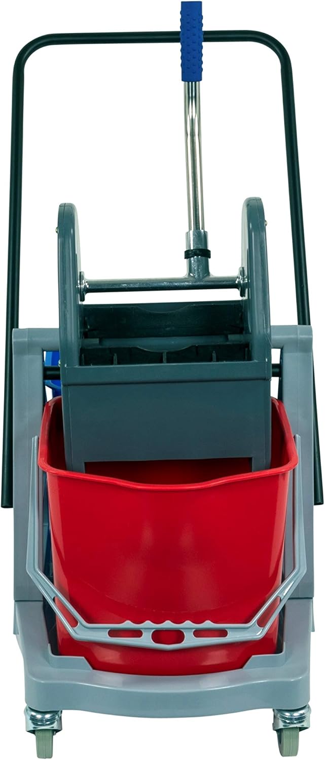 Sprintus Doppelfahreimer 2 x 17 Liter Eimer Doppelfahrwagen Reinigungswagen Putzwagen