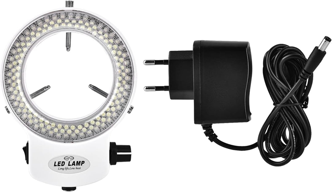 Mikroskop Kamera 144 LED Perlen Lichtquelle Helligkeit einstellbar Ringlampe(#01)