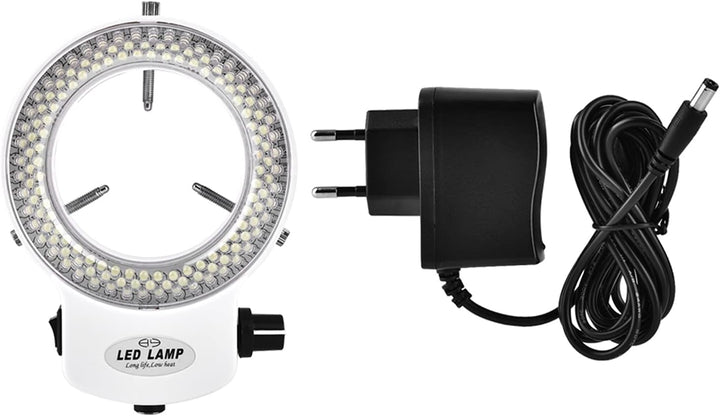 Mikroskop Kamera 144 LED Perlen Lichtquelle Helligkeit einstellbar Ringlampe(#01)