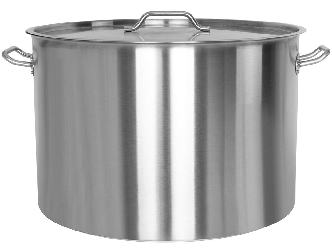 Beeketal 'BKT-113' Gastronomie Kochtopf ca. 106,5 Liter aus Edelstahl mit starken Griffen und Deckel