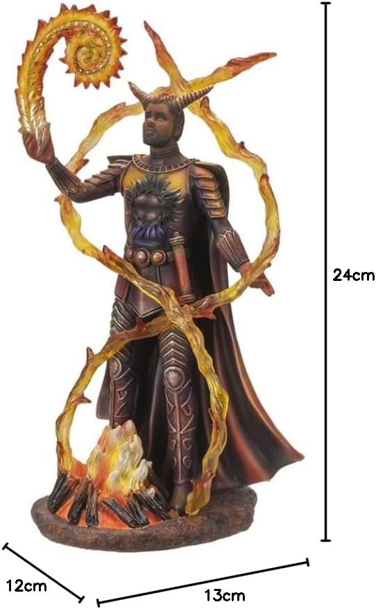 Pacific Giftware Magier Figur Element Feuer - Elemental Magic by Anne Stokes | Teufel Sammelfigur Za
