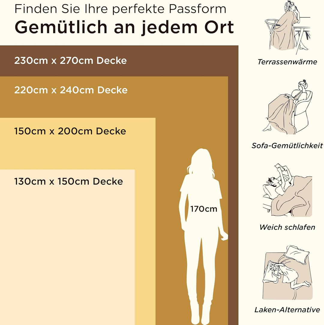 BEDSURE Flauschig Fleecedecke - Wohndecke Warm Winter Weich, Sofadecke XXL, Decke Couch Blanket, Gro