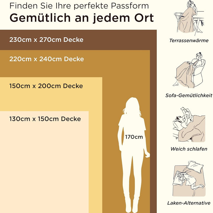 BEDSURE Flauschig Fleecedecke - Wohndecke Warm Winter Weich, Sofadecke XXL, Decke Couch Blanket, Gro