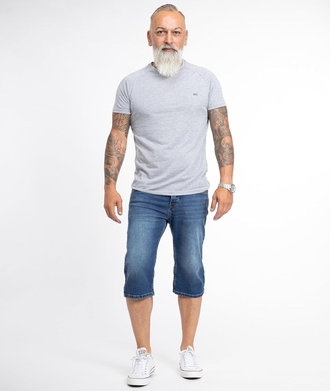 Rock Creek Herren Shorts Jeansshorts RC-2359 29W Dunkelblau, 29W Dunkelblau