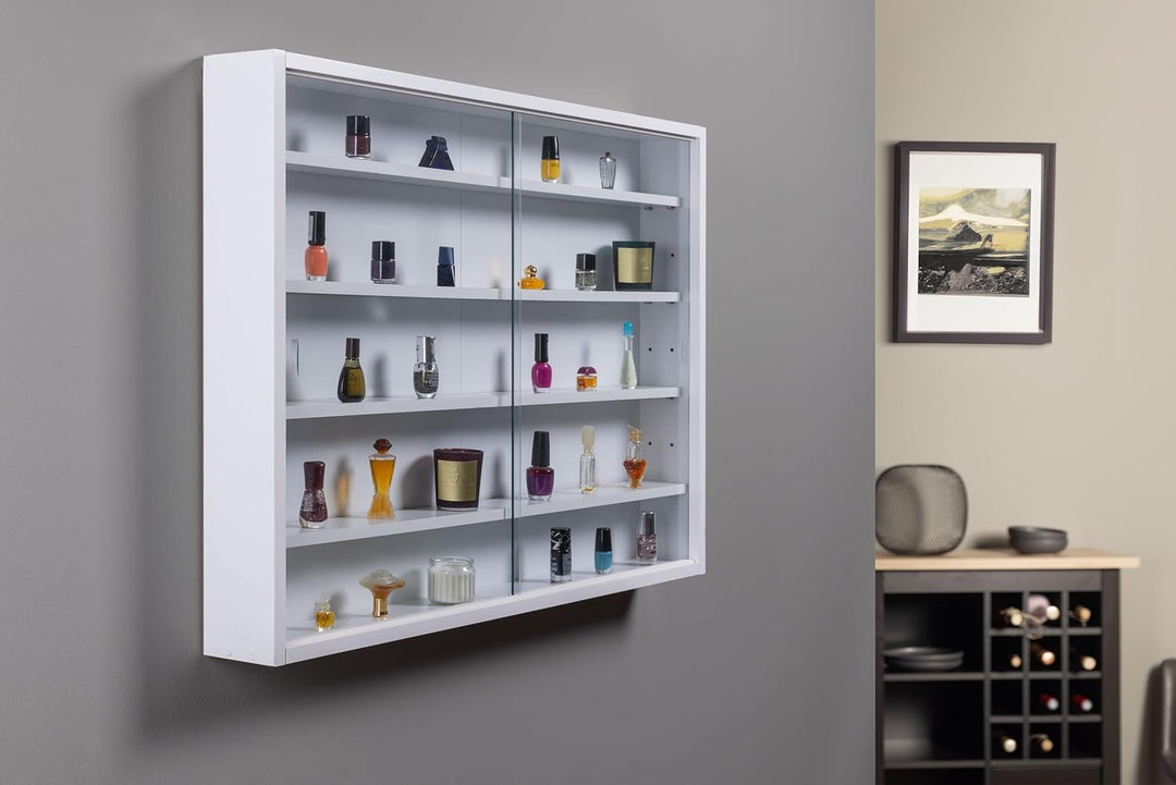 Inter Link - Sammlervitrine - Hängevitrine - Wandregal - Glasvitrine - Wandvitrine - Hängeregal - Sc