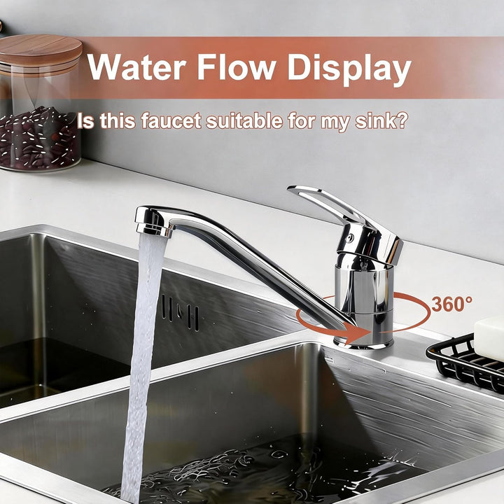 Wasserhahn Küche Küchenarmatur mit Einhebelmischer Armatur Küche Keramikkartusche Mischbatterie Küch