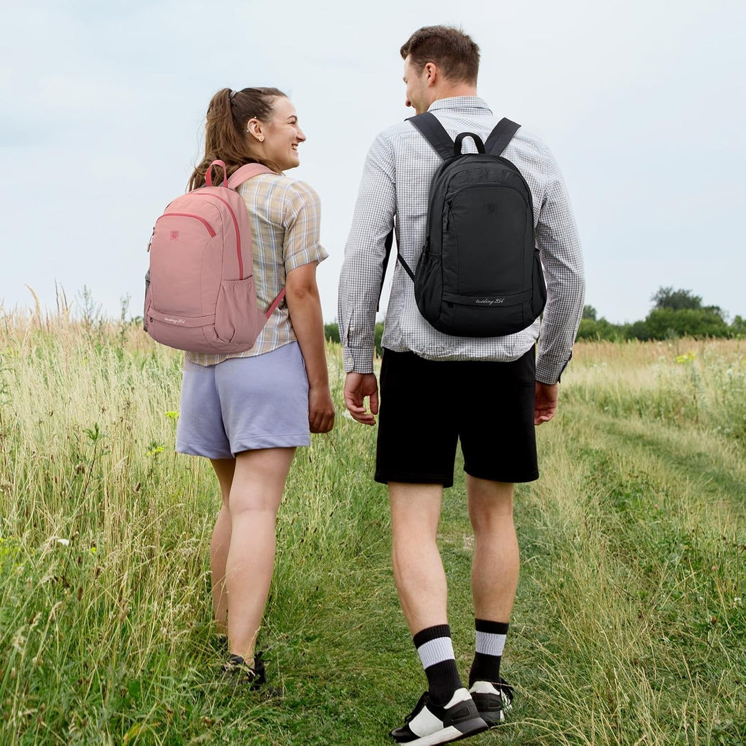 25L Faltbarer Rucksack mit Nasstasche, Rucksack Sport Damen, Wanderrucksack Herren Wasserdicht, Tage