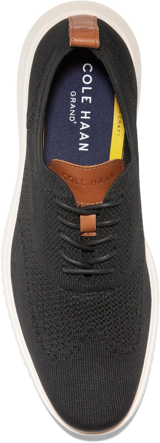 Cole Haan Herren Grand+ Stitchlite WingtipOxford 38.5 EU Schwarz Elfenbein, 38.5 EU Schwarz Elfenbei