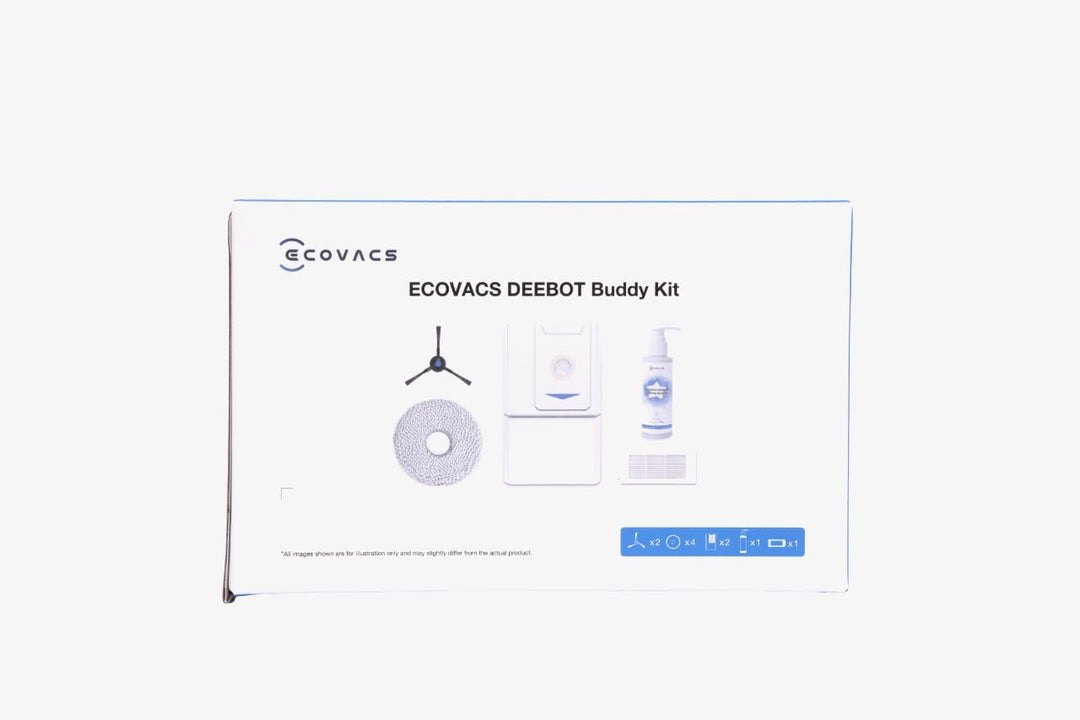 ECOVACS Premium-Ersatzkit für den Saugeroboter T30 (PRO) Omni, 2*Seitenbürsten, antibakterielle Filt