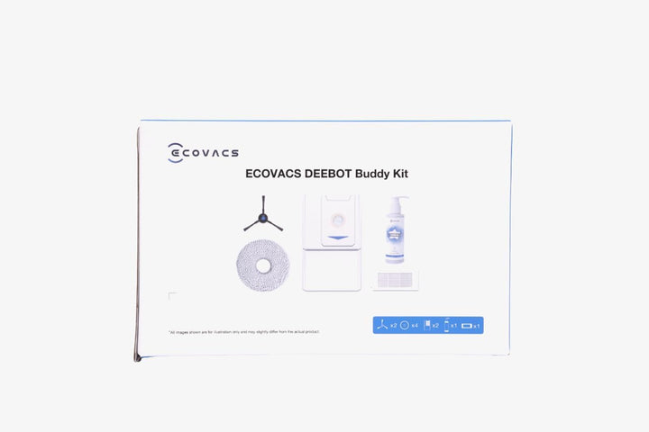 ECOVACS Premium-Ersatzkit für den Saugeroboter T30 (PRO) Omni, 2*Seitenbürsten, antibakterielle Filt
