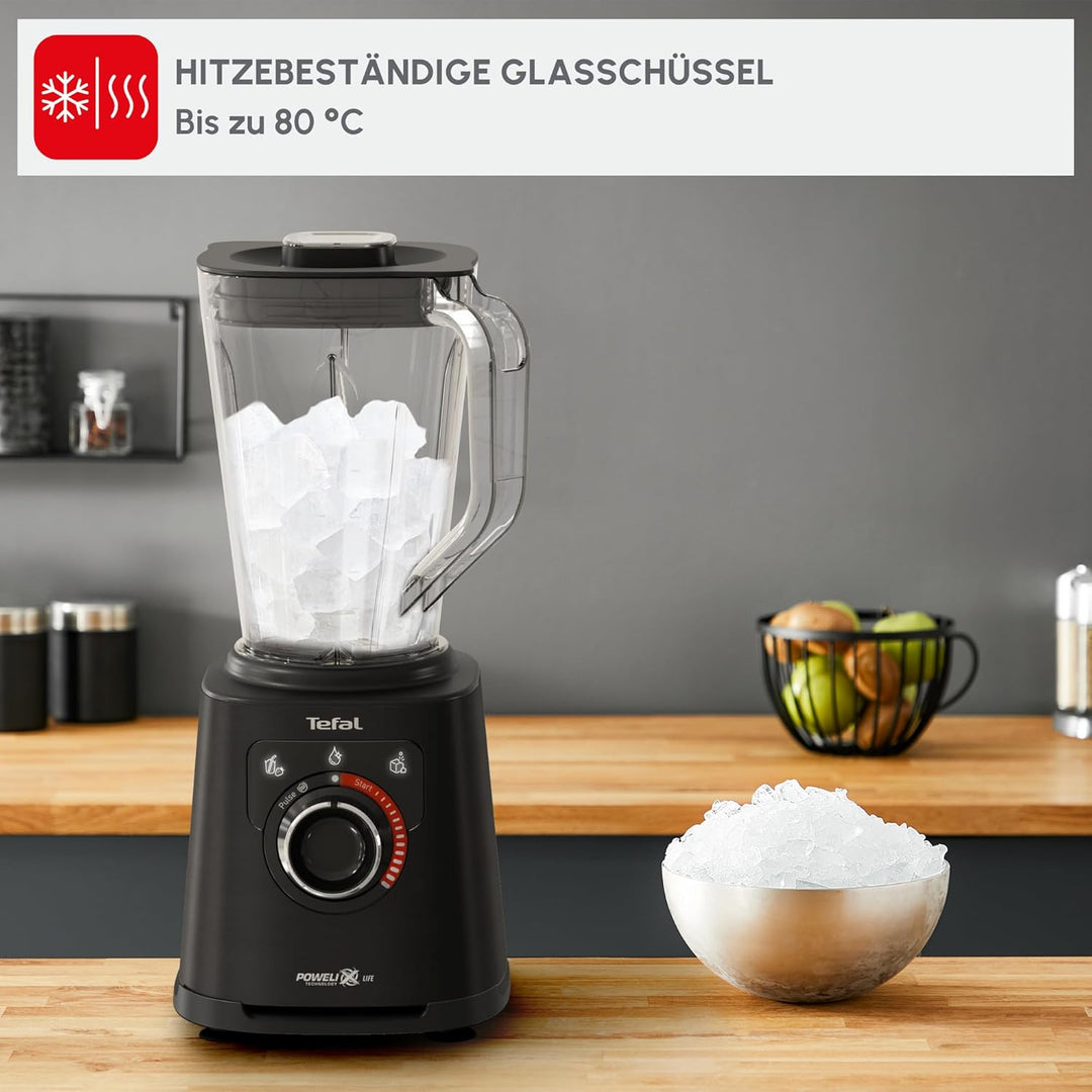 Tefal PerfectMix+ Hochgeschwindigkeits-Standmixer, 3 automatische Programme, Powelix-Klingentechnolo