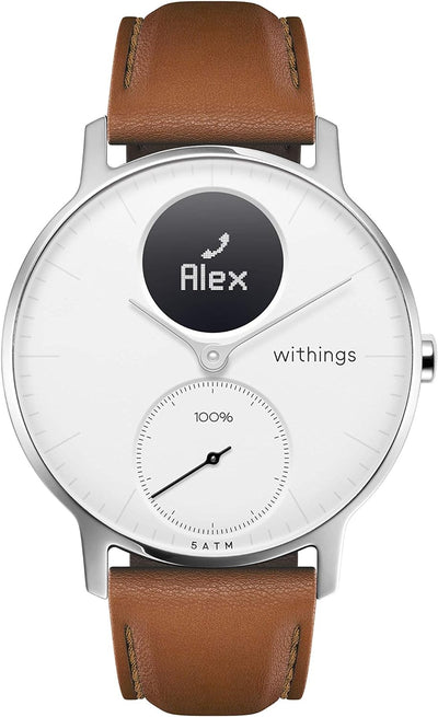 WITHINGS - Premium Lederarmband für ScanWatch, Steel HR, Steel HR Sport, Move ECG, Move und Steel Br