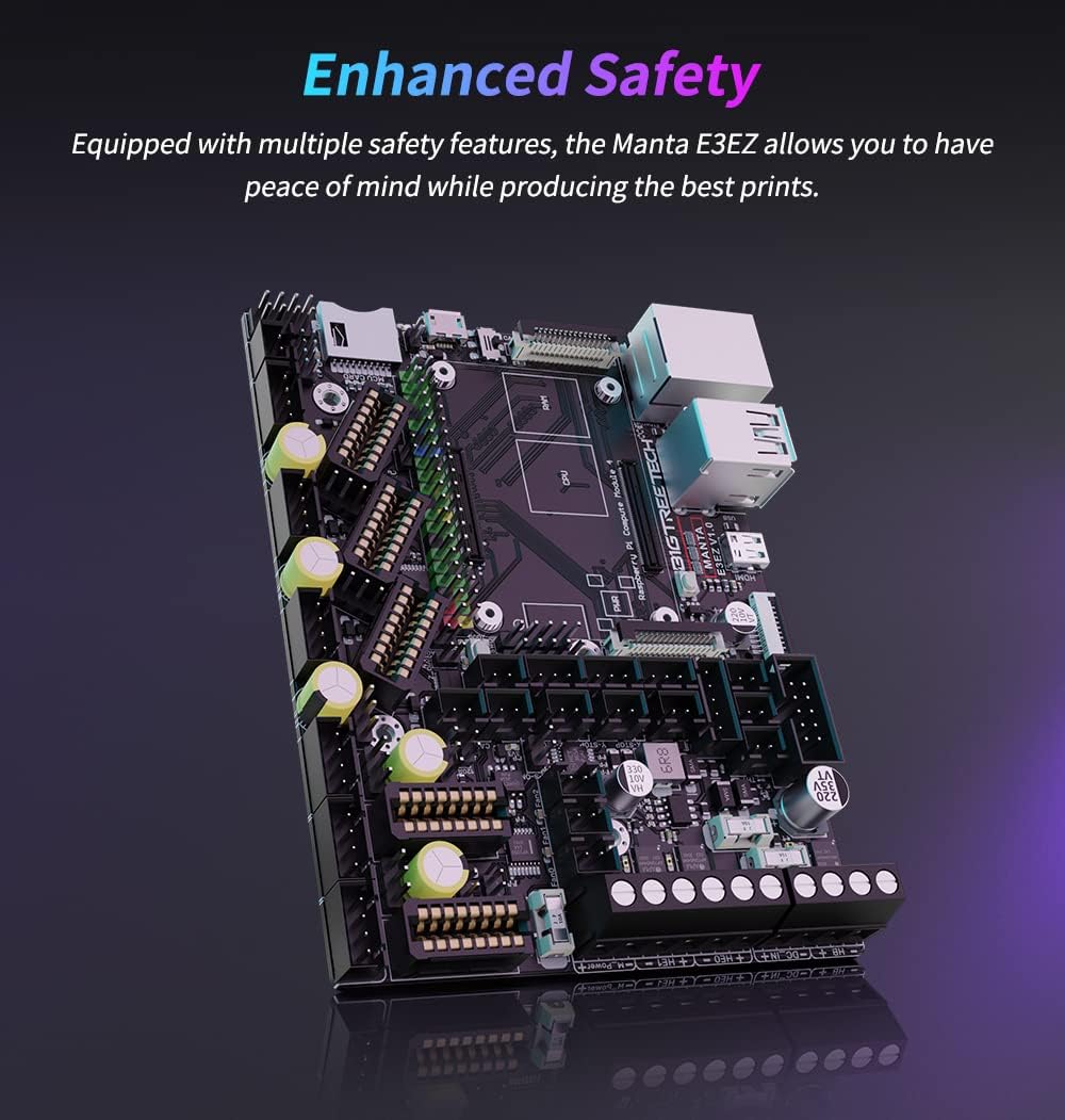 BIGTREETECH Manta E3 EZ Control Board 32Bit, Neues Upgrade Silent Board unterstützt Klipper-Firmware