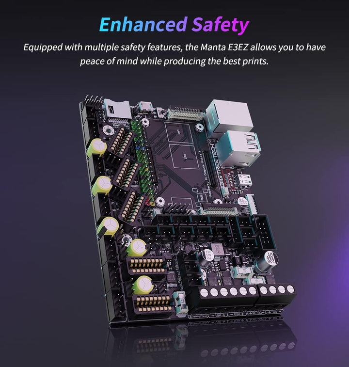 BIGTREETECH Manta E3 EZ Control Board 32Bit, Neues Upgrade Silent Board unterstützt Klipper-Firmware