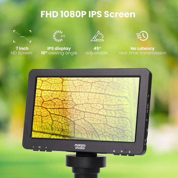Digital Mikroskop MT2, Matatastudio 7-Zoll IPS 1080P USB Mikroskop unterstützt bis zu 1200x-Digitale