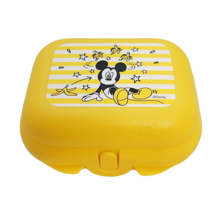 Tupperware Twin to Go Grösse 1 Micky Maus Gelb Dose für Brot Jause Snacks Snackbox Lunchbox, Gelb