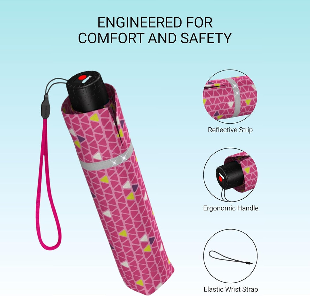 Knirps Rookie Manual Umbrella Triple Pink, Dreifach Pink, M, Dreifach Pink