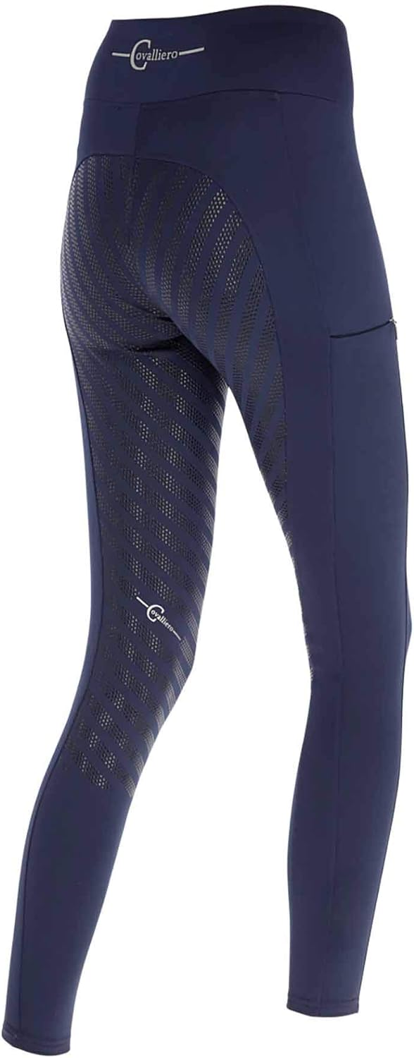 Covalliero Kerbl Reitleggings Coldana - Riding Tight, Vollbesatz, 128-170 32-46 32W / 34L Dark Blue,