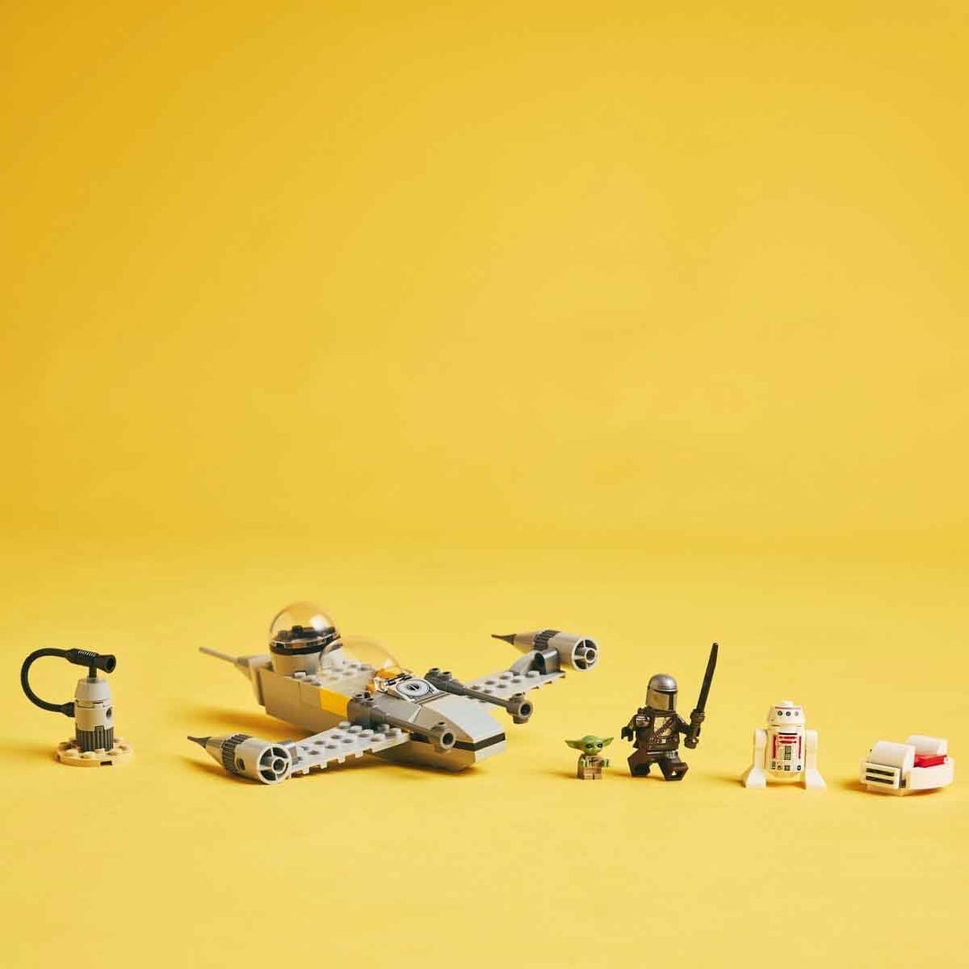 LEGO Star Wars 75410 Mandos und Grogus N-1 Starfighter Spielzeug mit The Mandalorian, Grogu & R5-D4
