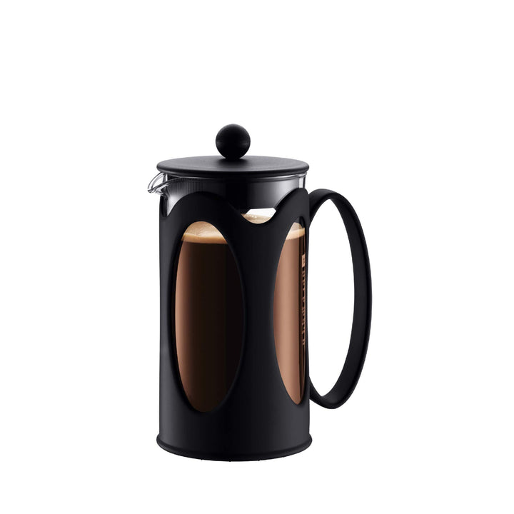 Bodum 10682-01 kenya Kaffeebereiter (French Press System, Permanent Edelstahl-Filter, 0,35 liters) s