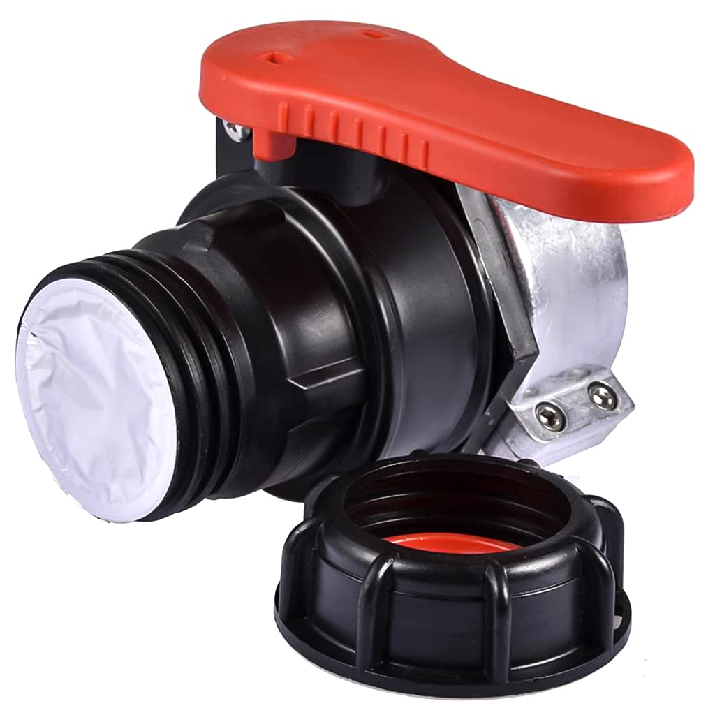 STEEIRO IBC Adapter Kugelhahn Tank Ersatz Kugelhahn Absperrhahn S60x6(60mm) S75x6 (75mm) DN50