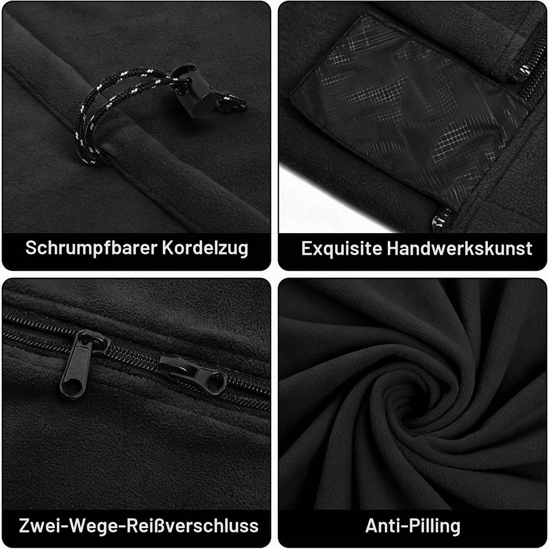 Schlafsack 180x82 cm Fleece - Hüttenschlafsack für Frühling &amp; Sommer - 2-Wege-Reissverschluss - Kopp