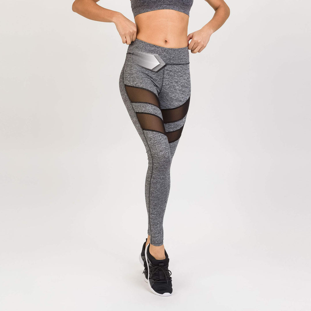 Boostershape Damen Yoga Slim Ajouré Legging FR : Einheitsgrösse (Taille Fabricant : S/M) Schwarz, FR