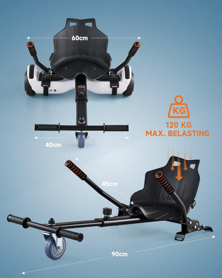 CO-Z Hoverboard Sitz Hoverkart Gokart Sitz für 6,5 Zoll 8,5 und 10 Zoll Hoverboards Sitzscooter Sitz