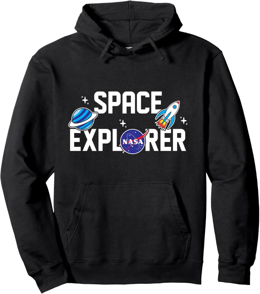 NASA Space Explorer Cute Sticker Emoticon Pullover Hoodie