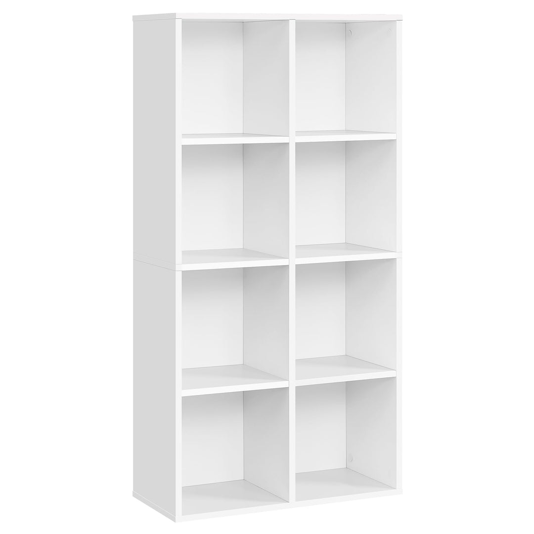 VASAGLE Bücherschrank, Bücherregal, mit 8 Fächern, Büroregal, Würfelregal, Standregal, für Wohnzimme